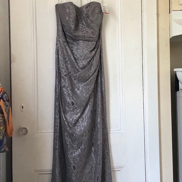 Silver David’s bridal Bridesmaid dress - Picture 3 of 8